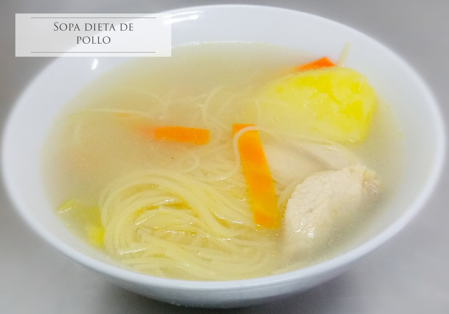 Sopa dieta de pollo