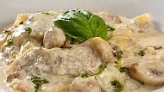 Pechuga con salsa de champiñones